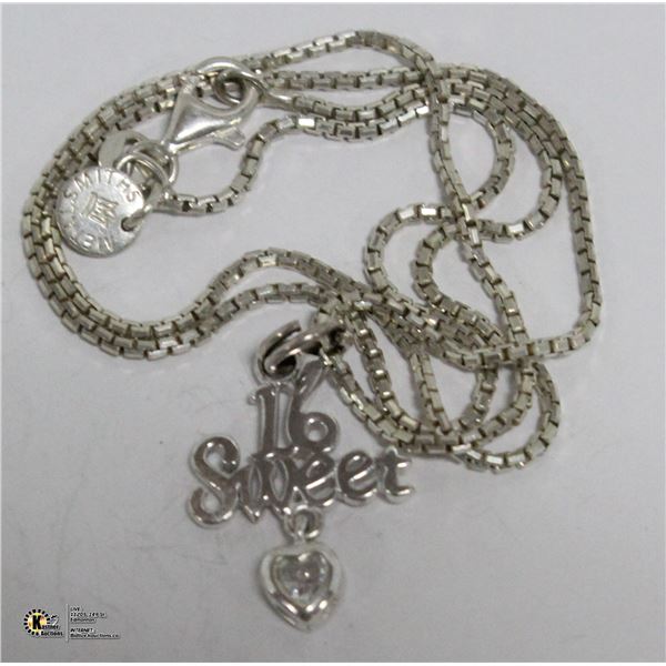 SILVER NECKLACE & SWEET 16