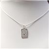 Image 1 : BZ1076-34 SILVER 18" NECKLACE