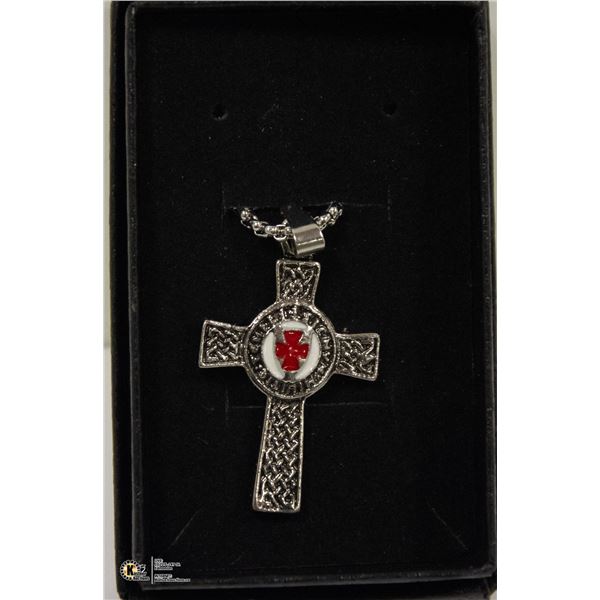 SILVER ALLOY KNIGHTS TEMPLAR CROSS