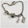 Image 1 : BZ1076-48 SILVER PANDORA STYLE BRACELET