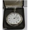 A.W. WALTHAM CO. STERLING SILVER POCKET WATCH