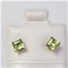 Image 1 : BZ1051-11 14K YELLOW GOLD PERIDOT EARRINGS