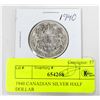 Image 1 : 1940 CANADIAN SILVER HALF DOLLAR