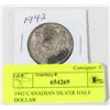 1942 CANADIAN SILVER HALF DOLLAR