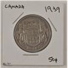 Image 1 : CANADA 1939 FIFTY CENT COIN