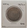 Image 1 : NEWFOUNDLAND 1876 FIFTY CENT COIN