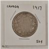 Image 1 : CANADA 1917 FIFTY CENT COIN