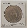 Image 1 : 1907 PHILIPPINES 1/2 OZ SILVER PESO