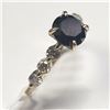 BZ1121-2 10K YELLOW GOLD BLACK DIAMOND RING