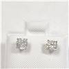 Image 1 : BZ1121-8 14K WHITE GOLD DIAMOND EARRINGS