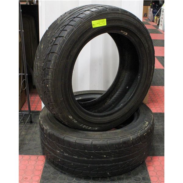 2 X 195 55R15 LOW PROFILE DUNLOP PIREZZA RACING