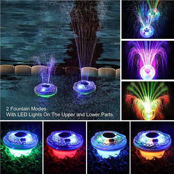 NEW FLOATING POOL FOUNTAIN WITH LIGHT SHOW