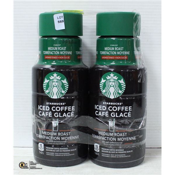 2 PACK STARBUCKS ICED COFFEE MEDIUM ROAST
