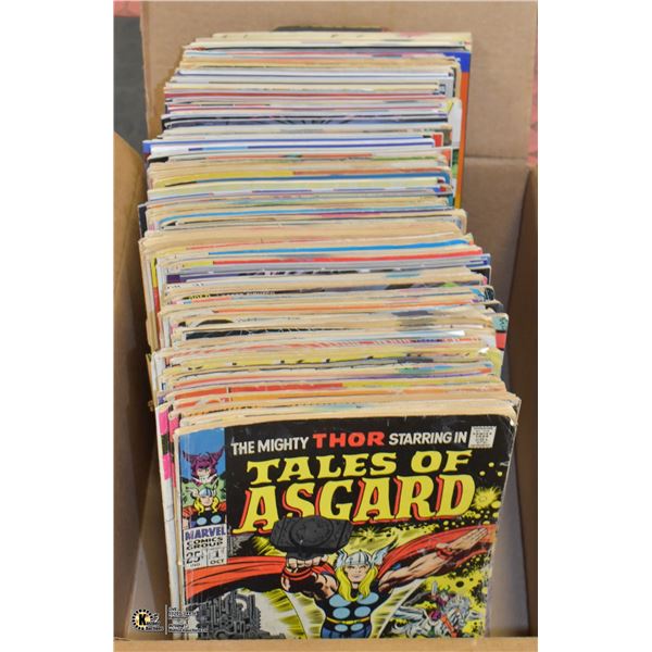 BOX OF OVER 100 VARIOUS COMICS