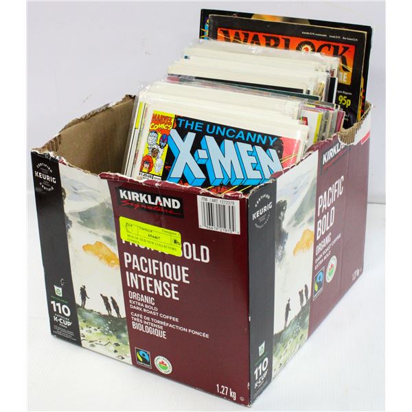 BOX OF OLD NEW COLLECTORS COMICS