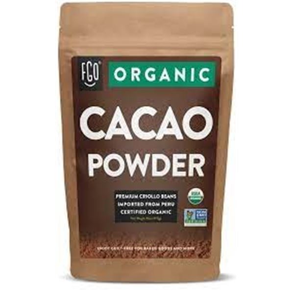 FGO ORGANIC CACAO POWDER - VERIFIED NON GMO, USDA