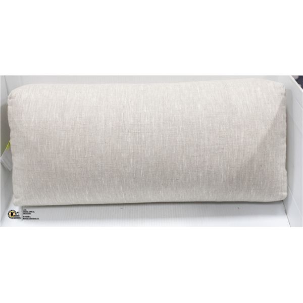 NEW HALFMOON COLLECTION RECTANGULAR BEIGE BOLSTER