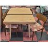 REFINISHING PROJECT MCM TABLE WITH 4 CHAIRS AND