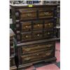 COUNTRY 5 DRAWER HIGHBOY DRESSER