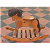 WOODEN ROCKING HORSE