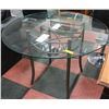 KITCHEN GLASS & METAL TABLE