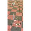 Image 1 : GLASS/METAL SIDE TABLE W/ METAL FLOOR LAMP