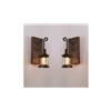 Image 1 : NEW REPACKED PAIR OF WALL MOUNTED LANTERN STYLE