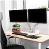 Image 2 : TECHORBITS DUAL MONITOR STAND THAT MOUNTS TO DESK