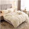 NEW REPACKED FAUX FUR PLUSH VELVET QUEEN DUVET