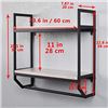 Image 2 : NEW REPACK SEALED PARTS METAL/WOOD BATHROOM SHELF