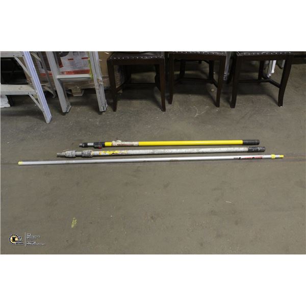 LOT OF 3 PAINT EXTENSION POLES