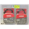 2PK OREGON D70 20" CHAIN FITS VARIOUS BRANDS OF