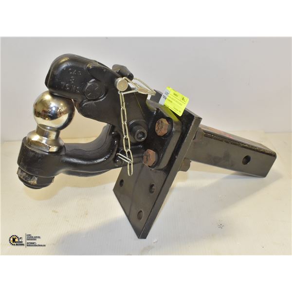 PINTLE HOOK MOUNT HITCH MAX TRAILER 10,000LBS