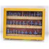 Image 1 : WOODEN CASE WITH VARIOUS ROUTER BITS