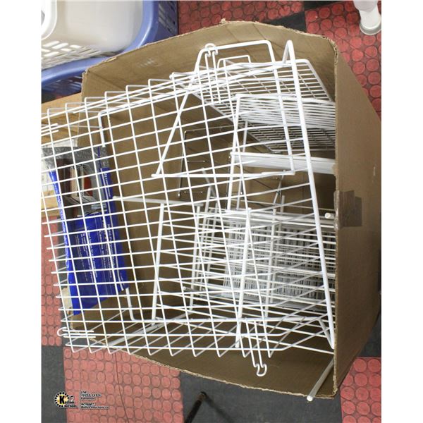 WIRE KITCHEN INNER CABINET SHELVING- BOX LOT