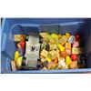 Image 1 : BIN OF SMALL TOYS AND HOT WHEELS