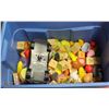 Image 1 : BIN OF SMALL TOYS AND HOT WHEELS