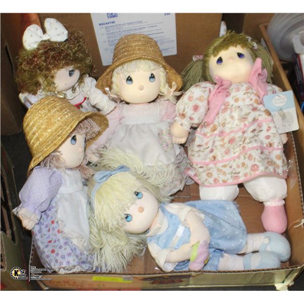 5 PRECIOUS MOMENTS DOLLS
