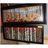 Image 1 : 2 WALL BIRCH SCENES 39" X 17"