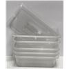 Image 1 : LOT OF 5 CAMBRO 1/3 SIZE POLY CARB FOOD PANS W/ 7