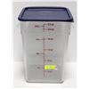 Image 1 : CAMBRO 22 QT POLY CARB DRY INGREDIENT BINS W/ LID