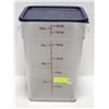 Image 1 : CAMBRO 22 QT POLY CARB DRY INGREDIENT BINS W/ LID