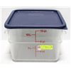 Image 1 : CAMBRO 12 QT POLY CARB DRY INGREDIENT BIN W/ LID