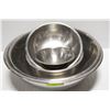 Image 1 : LOT OF 7 ASSORTED STAINLESS STEEL MIXING BOWLS