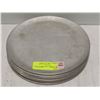 Image 1 : LOT OF 7 ALUMINUM 9" PIZZA PANS