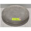 Image 1 : LOT OF 7 ALUMINUM 9" PIZZA PANS