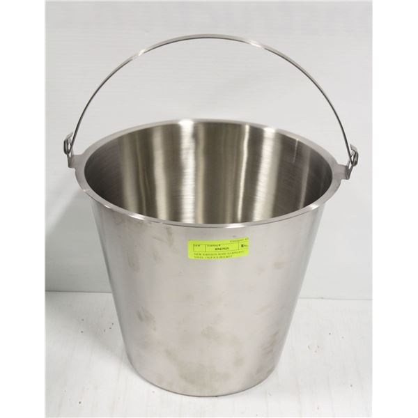 NEW JOHNSON ROSE STAINLESS STEEL 13QT ICE BUCKET