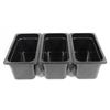 Image 1 : THREE 1/3 SIZE CAMBRO POLYCARB FOOD INSERTS- 6"