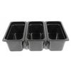 Image 1 : THREE 1/3 SIZE CAMBRO POLYCARB FOOD INSERTS- 6"