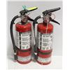 Image 1 : 2 CHARGED 5-7LBS FIRE EXTINGUISHERS